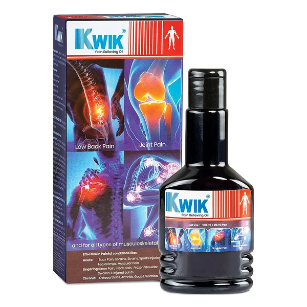 Kwik Pain Relieving Oil 100ml+20ml Free