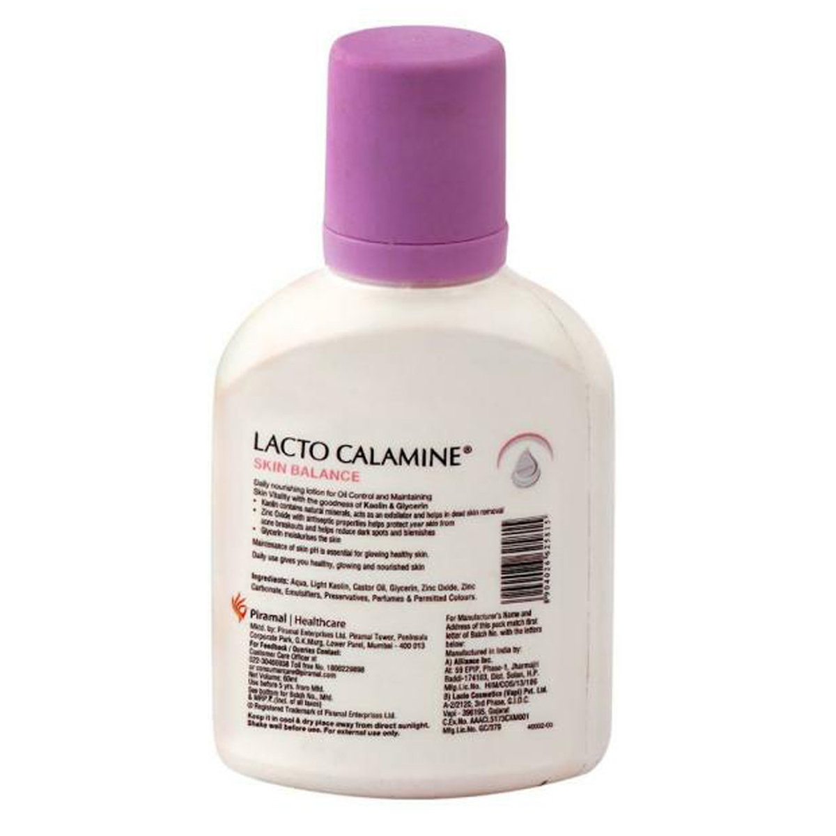 Lacto Calamine Oil Balance Daily Face Care Lotion 60 ml | Kaolin, Zinc Oxide & Glycerin | With Kaolin Clay Therapy | Absorbs Excess Oil | For Oily Skin, Pack of 1 Lacto Calamine Oil Balance Daily Face Care Lotion 60 ml | Kaolin, Zinc Oxide & Glycerin | With Kaolin Clay Therapy | Absorbs Excess Oil | For Oily Skin, Pack of 1