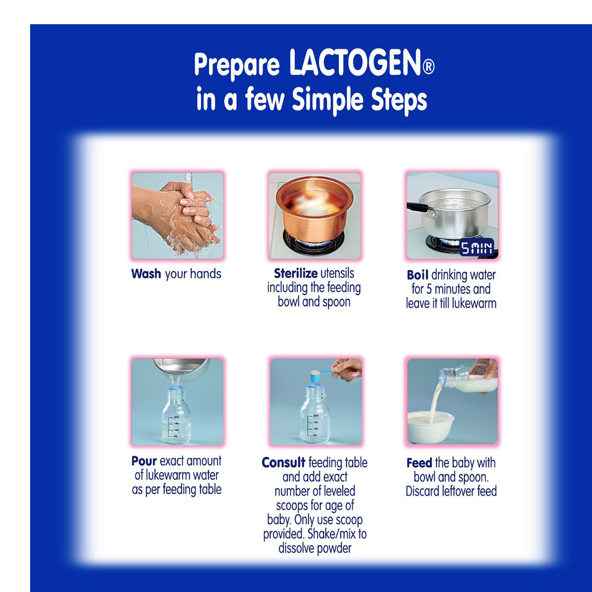 How to prepare lactogen 1 store for baby