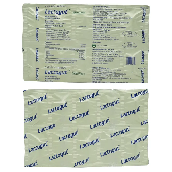Lactogut Capsule 10's