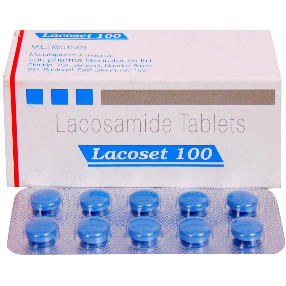 Buy Lacoset 100 Tablet 10's Online