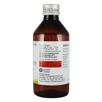 Lacosam Syrup 200 ml, Pack of 1 SYRUP