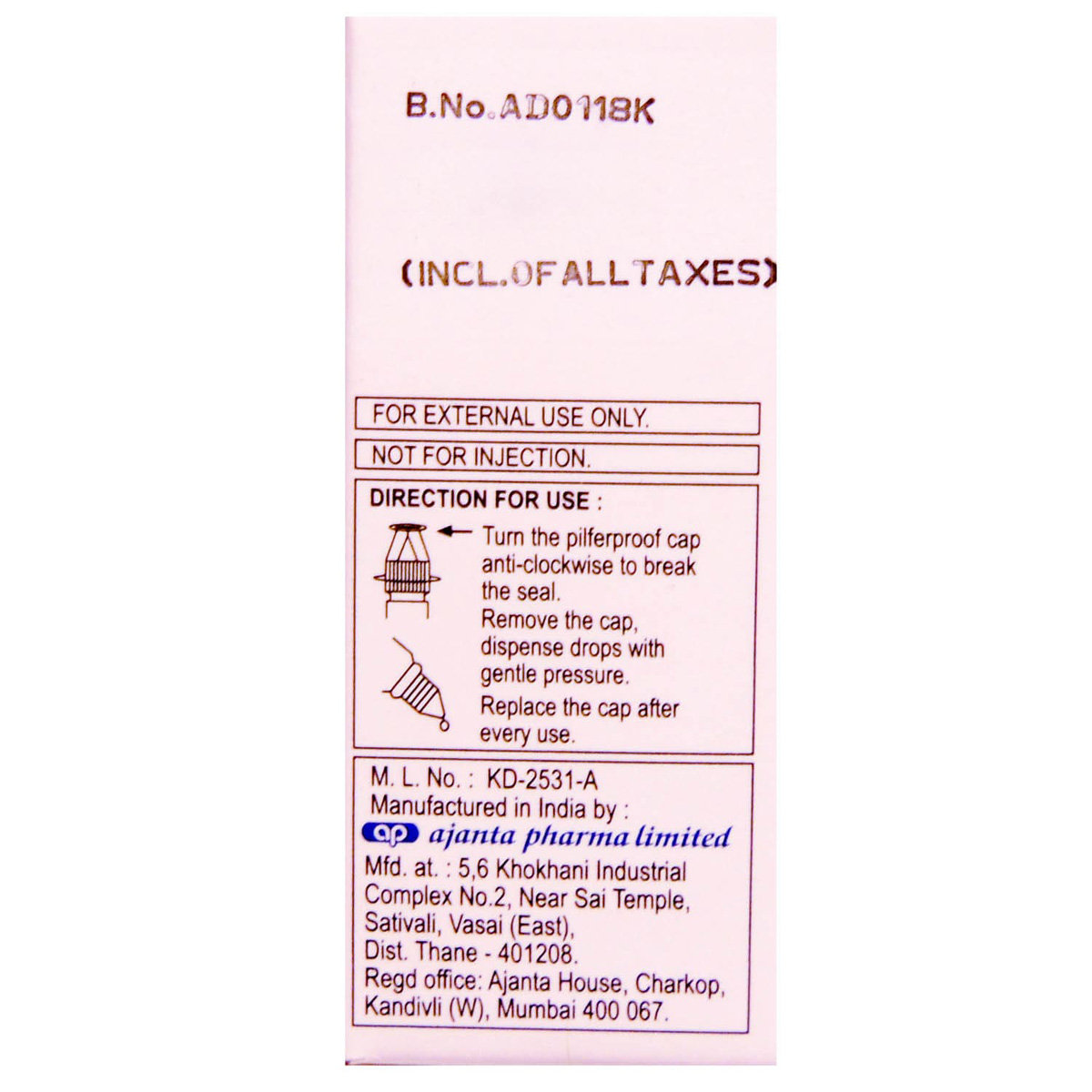 Lacoma PF Eye Drops 2.5 ml, Pack of 1 EYE DROPS Lacoma PF Eye Drops 2.5 ml, Pack of 1 EYE DROPS