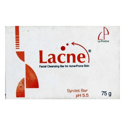 Lacne Face Cleansing Bar 75 gm | Reduces Excess Oil | Fight Acne causing Bacteria | For Acne Prone Skin, Pack of 1