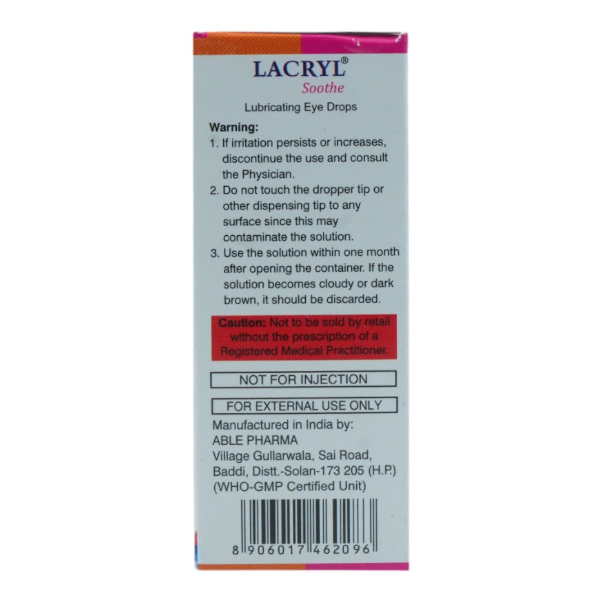 Lacryl Soothe Eye Drops 10 ml, Pack of 1 Eye Drops Lacryl Soothe Eye Drops 10 ml, Pack of 1 Eye Drops