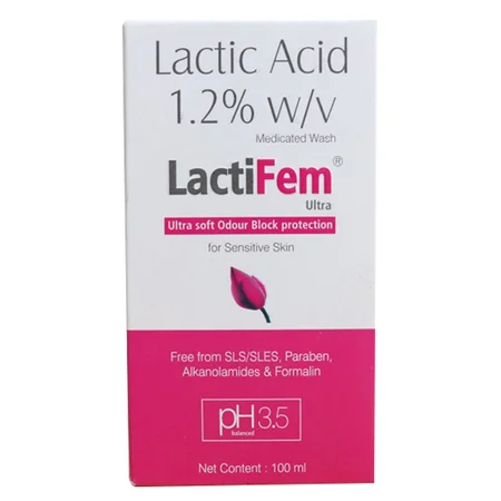 Lactifem Ultra 1.2% Medicated Wash 100 ml