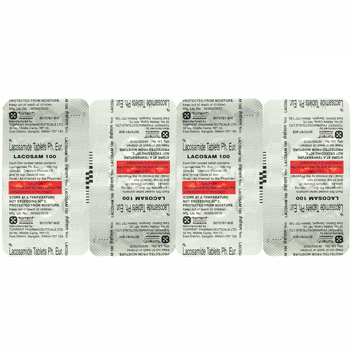 Lacosam 100 Tablet 15's, Pack of 15 TABLETS Lacosam 100 Tablet 15's, Pack of 15 TABLETS