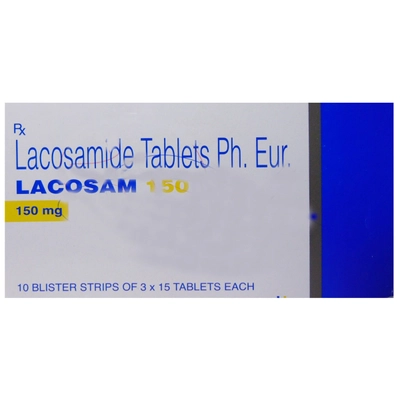 Lacosam 150 Tablet 15's, Pack of 15 TabletS