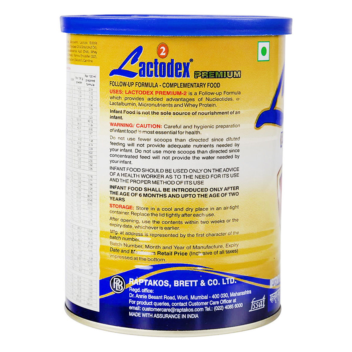 Lactodex Premium Follow-Up Formula Stage 2 Powder, 400 gm, Pack of 1 Lactodex Premium Follow-Up Formula Stage 2 Powder, 400 gm, Pack of 1