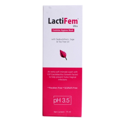 Lactifem PH 3.5 Ultra Intimate Wash 75 ml, Pack of 1