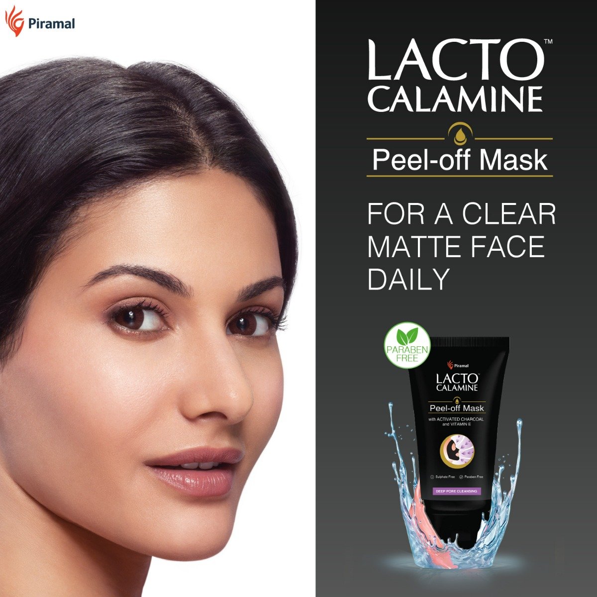 Lacto Calamine Peel-Off Mask 60 gm | With Activated Charcoal & Vitamin E | For Deep Pore Cleansing | Removes Excess Oil, Blackheads & Whiteheads | For All Skin Type, Pack of 1 Lacto Calamine Peel-Off Mask 60 gm | With Activated Charcoal & Vitamin E | For Deep Pore Cleansing | Removes Excess Oil, Blackheads & Whiteheads | For All Skin Type, Pack of 1