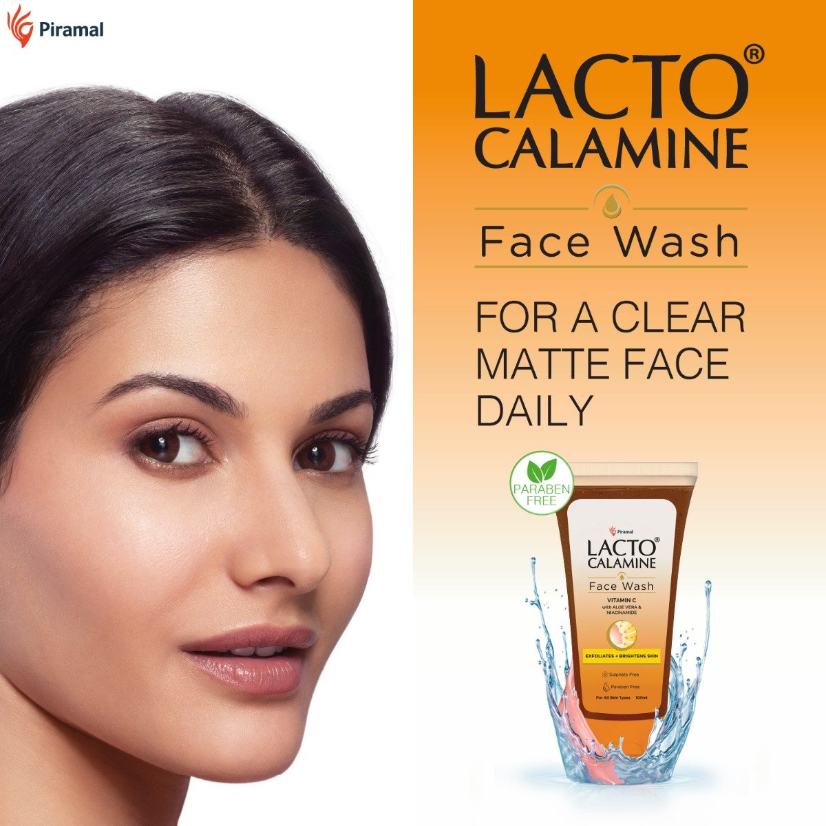 Lacto Calamine Vitamin-C Face Wash 100 ml | Vitamin C, Aloe Vera & Niacinamide | Exfoliates & Hydrates Skin | For Brighter & Glowing Skin | For All Skin Type, Pack of 1 Lacto Calamine Vitamin-C Face Wash 100 ml | Vitamin C, Aloe Vera & Niacinamide | Exfoliates & Hydrates Skin | For Brighter & Glowing Skin | For All Skin Type, Pack of 1
