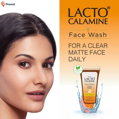 Lacto Calamine Vitamin-C Face Wash 100 ml | Vitamin C, Aloe Vera &amp; Niacinamide | Exfoliates &amp; Hydrates Skin | For Brighter &amp; Glowing Skin | For All Skin Type, Pack of 1