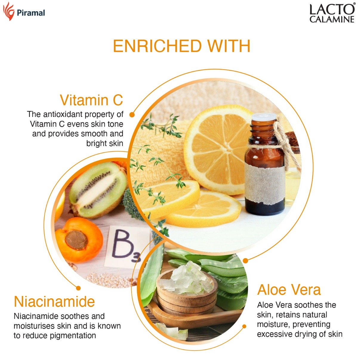 Lacto Calamine Vitamin-C Face Wash 100 ml | Vitamin C, Aloe Vera & Niacinamide | Exfoliates & Hydrates Skin | For Brighter & Glowing Skin | For All Skin Type, Pack of 1 Lacto Calamine Vitamin-C Face Wash 100 ml | Vitamin C, Aloe Vera & Niacinamide | Exfoliates & Hydrates Skin | For Brighter & Glowing Skin | For All Skin Type, Pack of 1