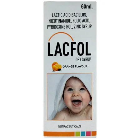Lacfol Orange Flavour Dry Syrup 60 ml