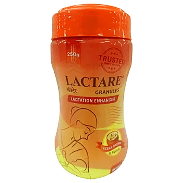 Lactare Granules Kesar Badam Flavour Lactation Enhancer, 250 gm Jar