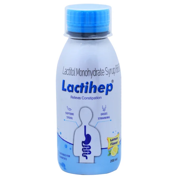 Lactihep Lemon Flavour Syrup 200 ml, Pack of 1