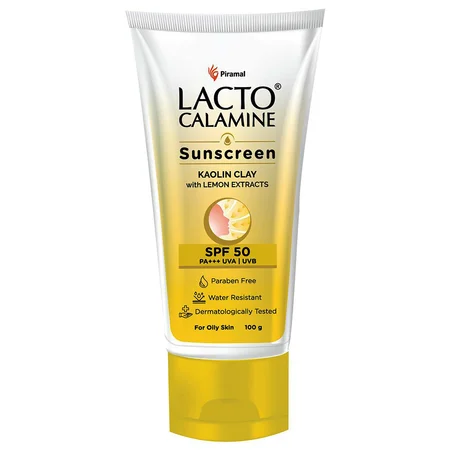 Lacto Calamine Kaolin Clay SPF 50 PA+ Sunscreen, 100 gm