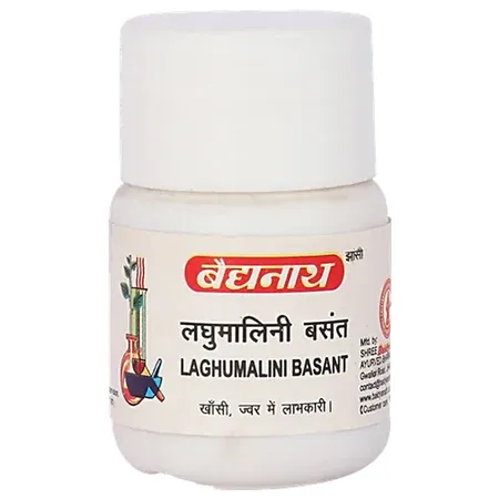Shree Baidyanath Laghumalini Basant Ras, 40 Tablets