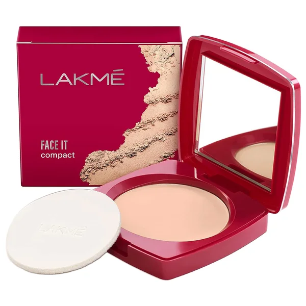 Lakme Face It Compact Natural Coral, 9 gm