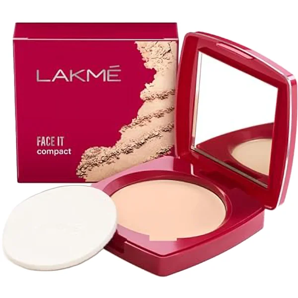 Lakme Face It Compact Natural Shell, 9 gm
