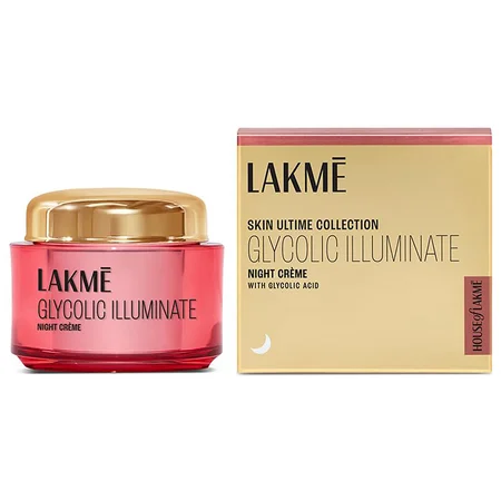 Lakme Glycolic Illuminate Night Cream, 15 gm