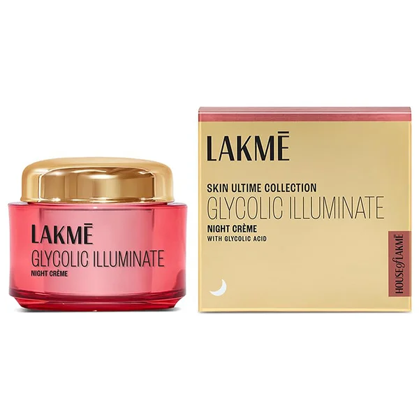 Lakme Glycolic Illuminate Night Cream, 50 gm