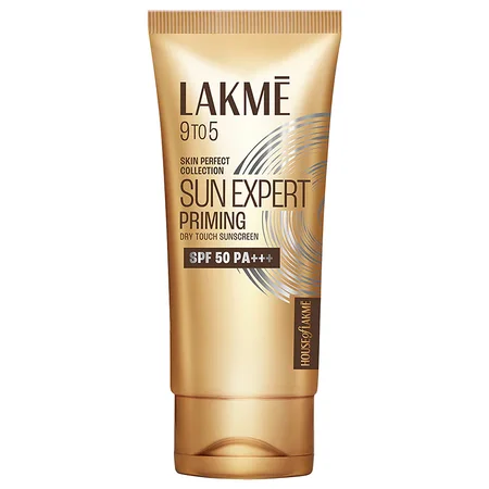 Lakme 9 to 5 Sun Expert Priming Dry Touch SPF 50 PA++ Sun Screen, 50 gm