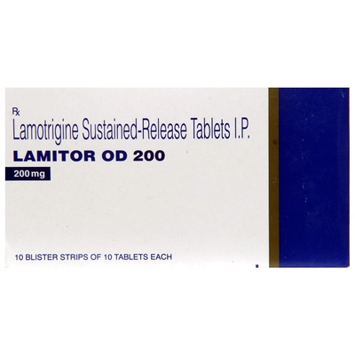 Lamitor OD 200 Tablet 10's, Pack of 10 TABLETS