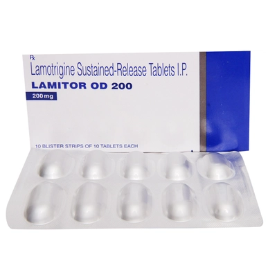 Lamitor OD 200 Tablet 10's, Pack of 10 TABLETS