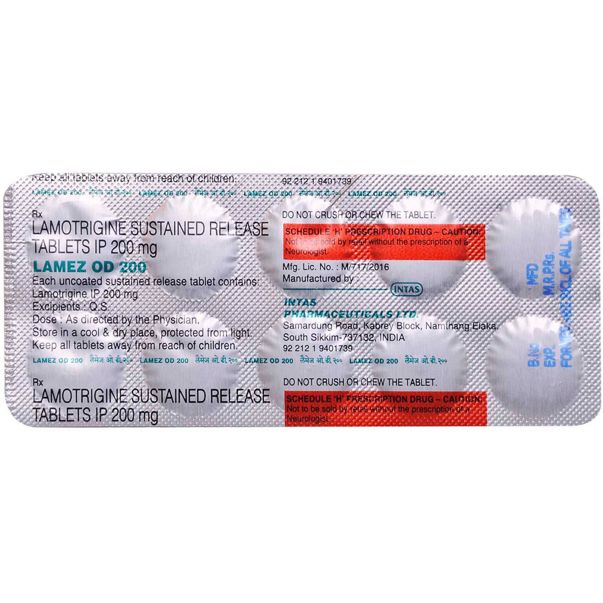 Lamez OD 200 Tablet 10's, Pack of 10 TABLETS Lamez OD 200 Tablet 10's, Pack of 10 TABLETS