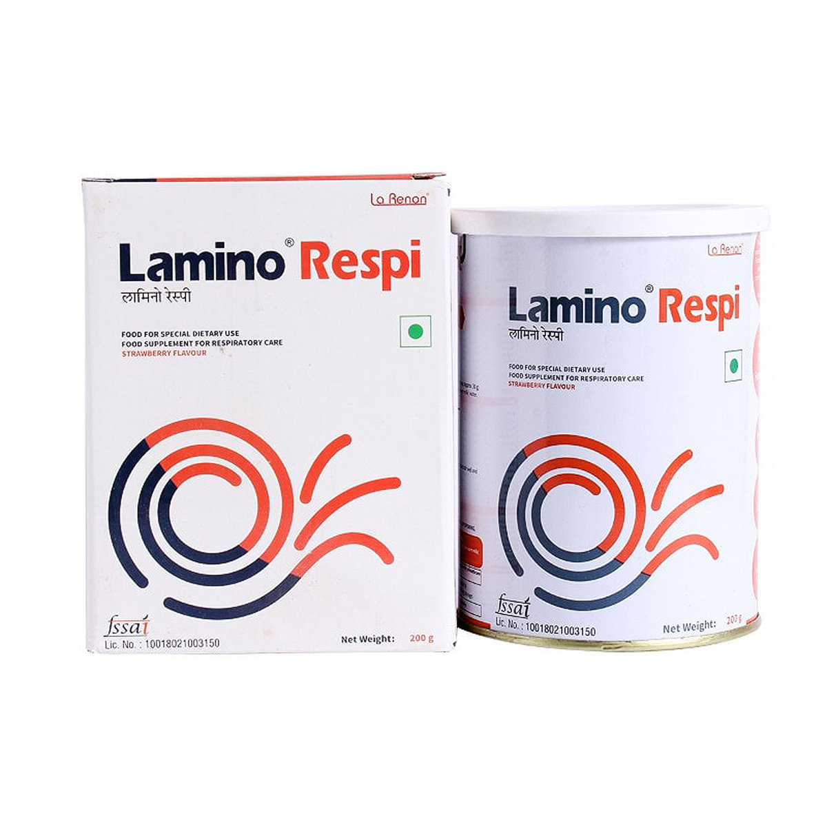 Lamino Respi Strawberry Powder 200 gm, Pack of 1 Lamino Respi Strawberry Powder 200 gm, Pack of 1