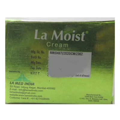 LA Moist Cream 250 gm, Pack of 1