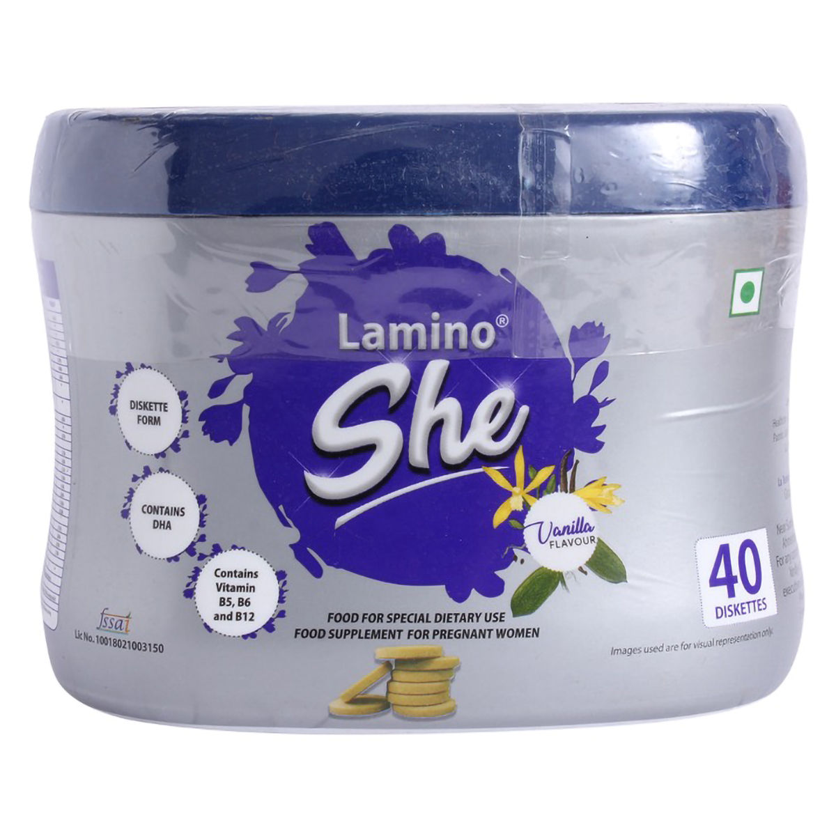 Buy Lamino She Vanilla Flavour Diskettes, 200 gm Online