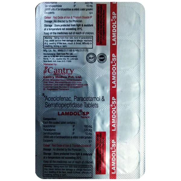 Lamdol-SP Tablet 10's
