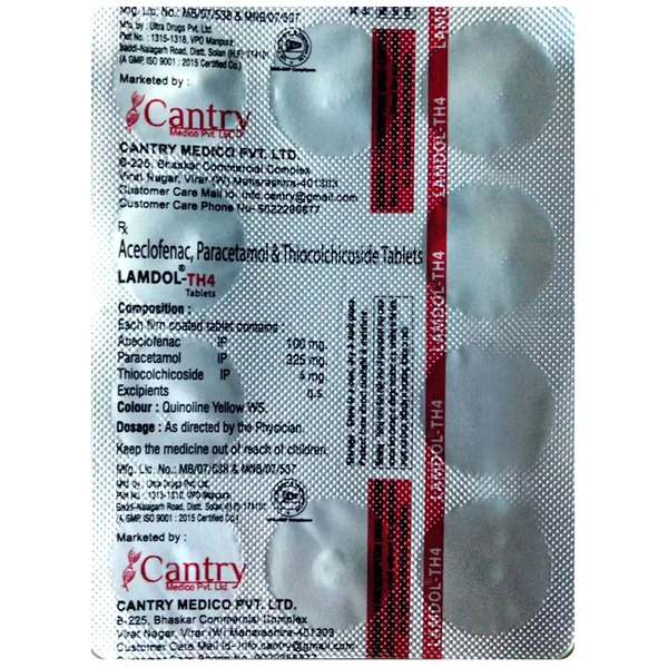 Lamdol-TH4 Tablet 10's