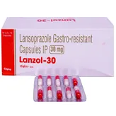Lanzol 30 Capsule 10's, Pack of 10 CapsuleS