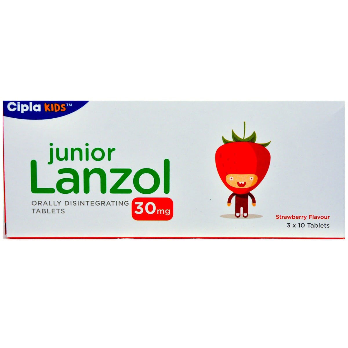 Buy Lanzol Junior 30mg Tablet 10's Online