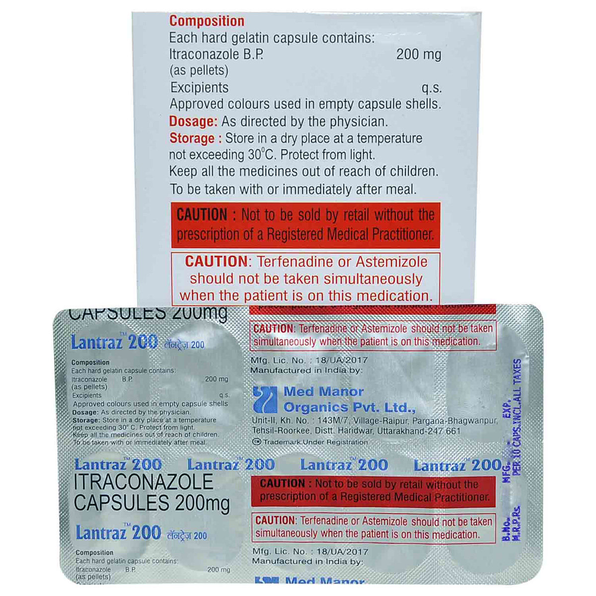 LANTRAZ 200MG CAPSULE 10'S, Pack of 10 CapsuleS LANTRAZ 200MG CAPSULE 10'S, Pack of 10 CapsuleS