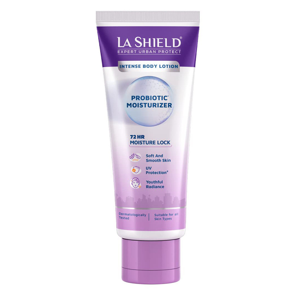 La Shield Probiotic Moisturizer Intense Body Lotion 100 gm | Restores Skin Microbiome | 72Hrs Moisture Lock | Provides UV Protection | Youthful Radiance | For Soft & Smooth Skin | For All Skin Type, Pack of 1 La Shield Probiotic Moisturizer Intense Body Lotion 100 gm | Restores Skin Microbiome | 72Hrs Moisture Lock | Provides UV Protection | Youthful Radiance | For Soft & Smooth Skin | For All Skin Type, Pack of 1