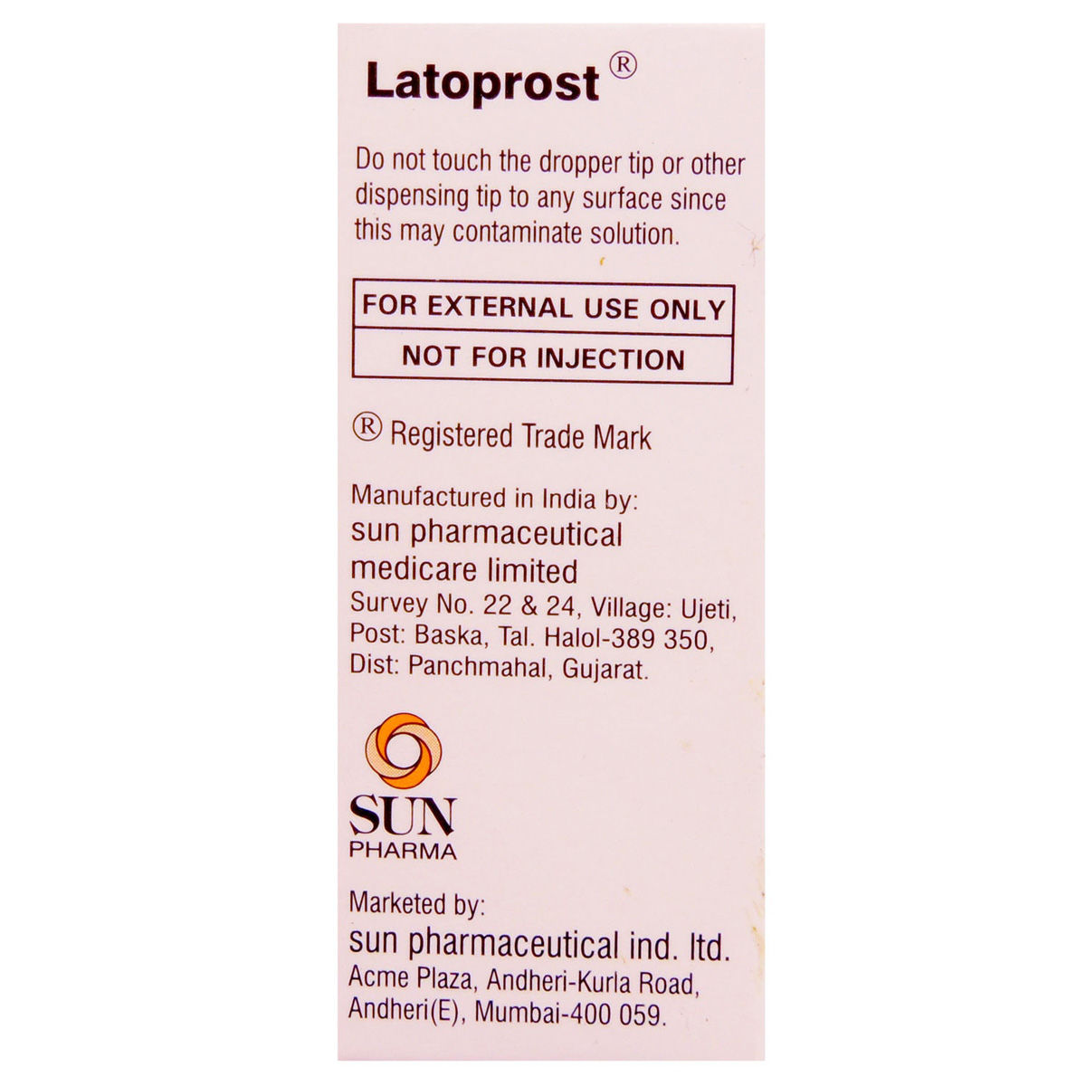 Latoprost Eye Drops 2.5 ml Price, Uses, Side Effects, Composition