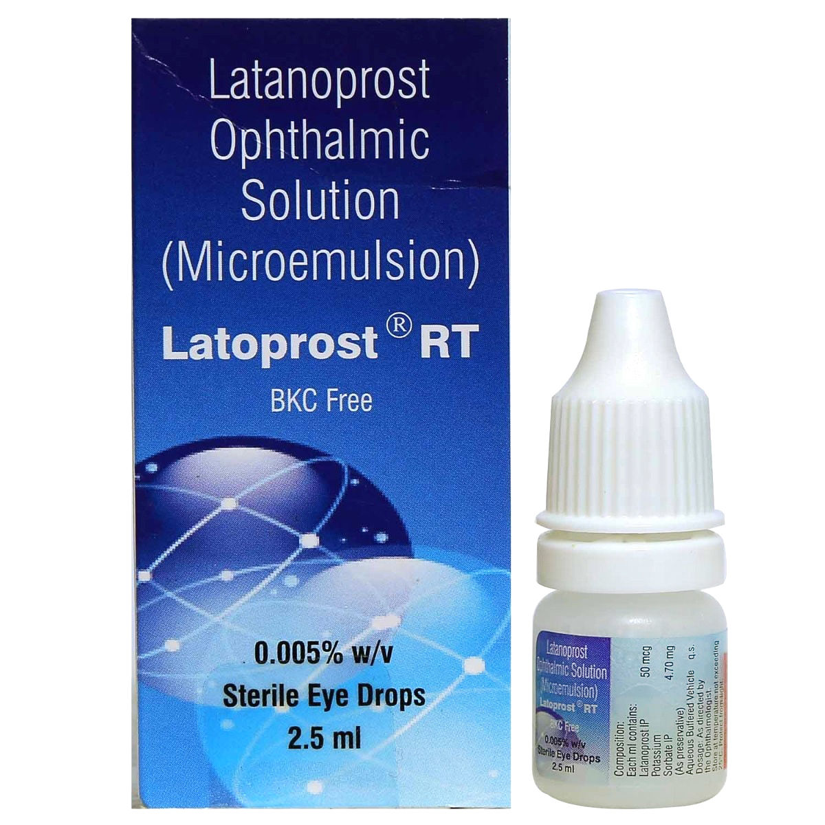 Latoprost RT BKC Free Eye Drops 2.5 ml Price, Uses, Side Effects ...