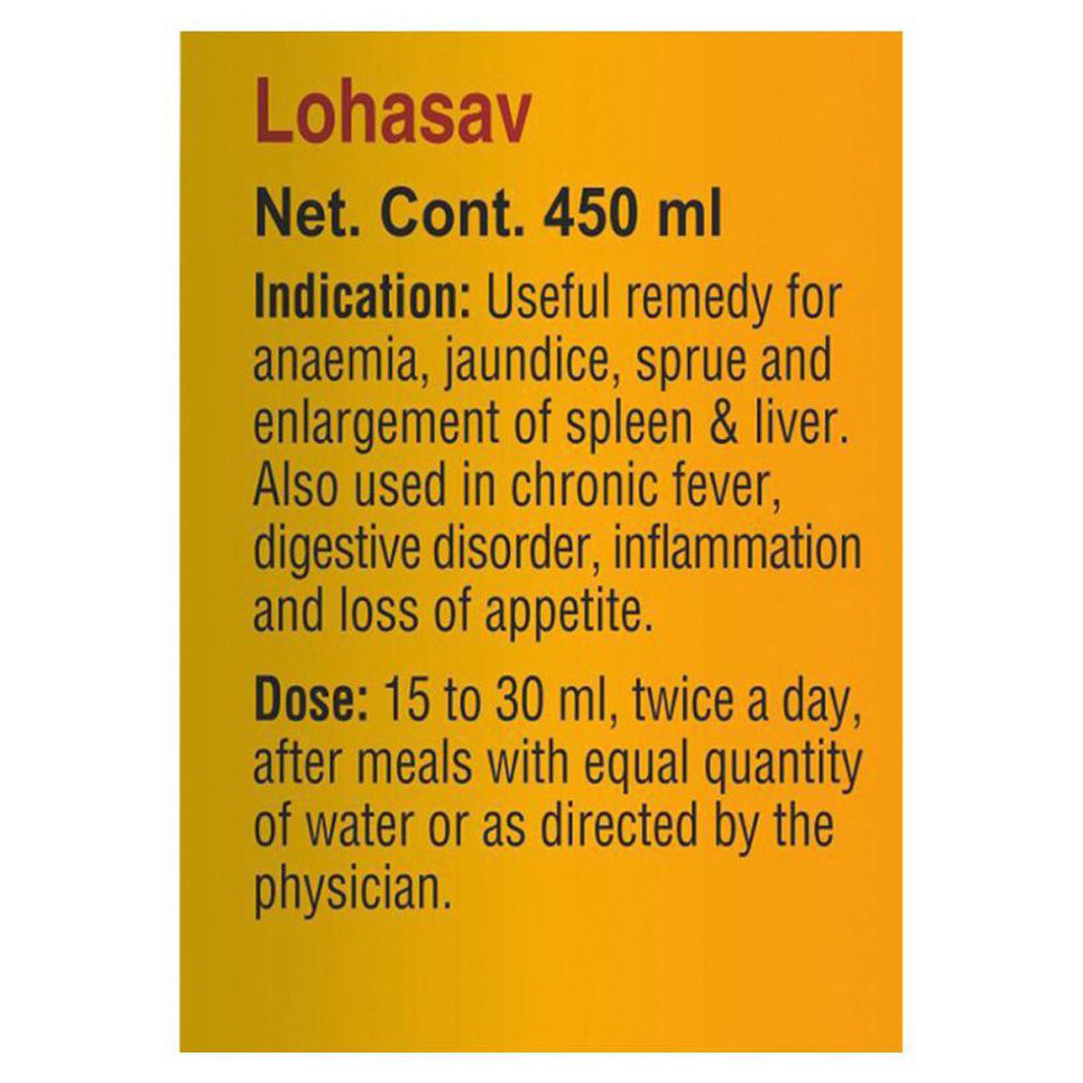 Baidyanath Lohasav, 450 ml, Pack of 1 Baidyanath Lohasav, 450 ml, Pack of 1