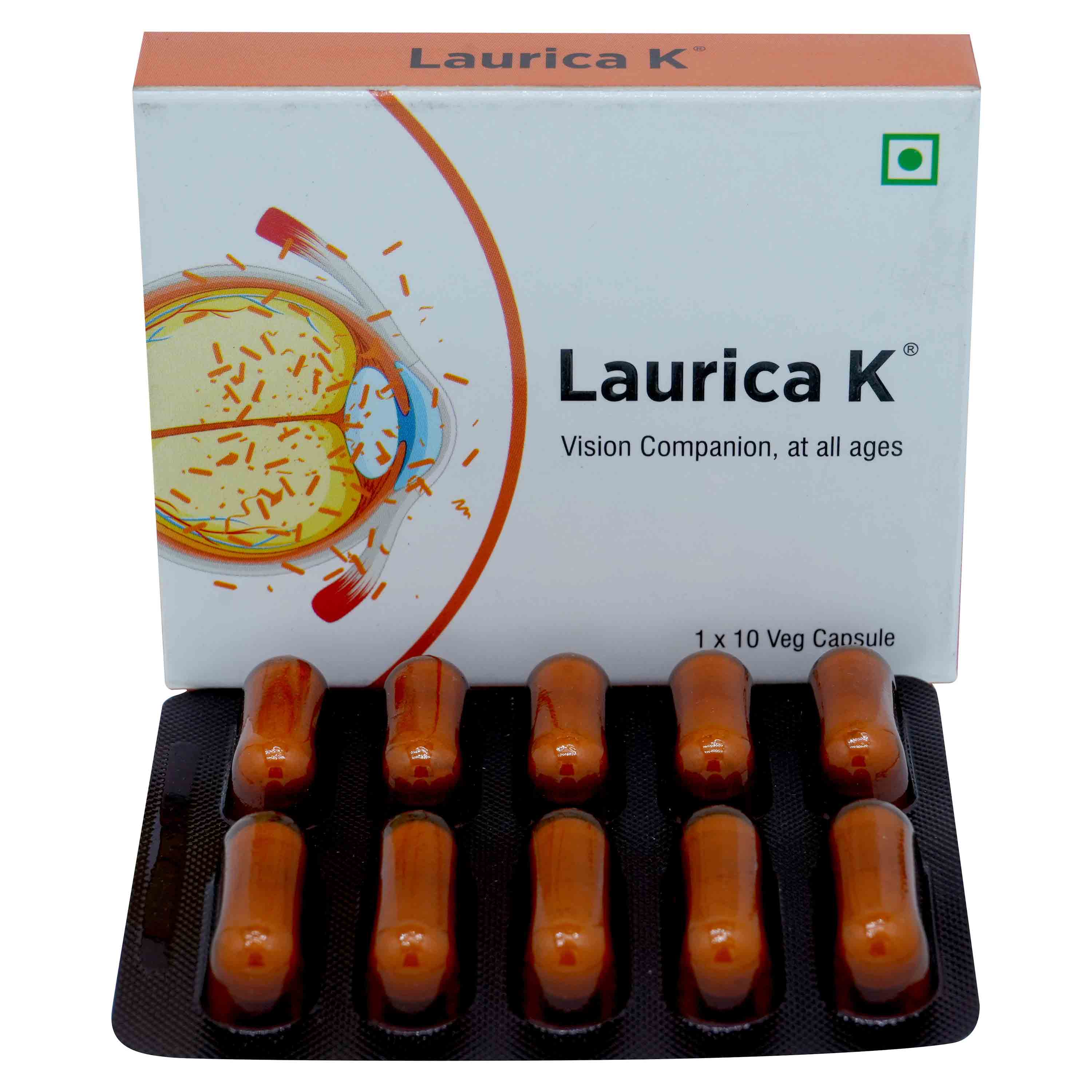 Laurica K Veg Capsule 10's, Pack of 10 Laurica K Veg Capsule 10's, Pack of 10