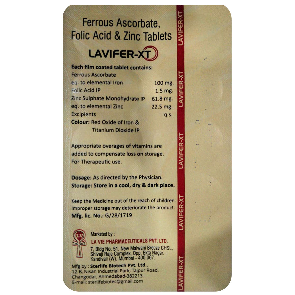 Lavifer-XT Tablet 10's, Pack of 10 TABLETS Lavifer-XT Tablet 10's, Pack of 10 TABLETS