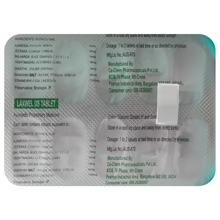 Chem Laxwel Ds, 10 Tablets