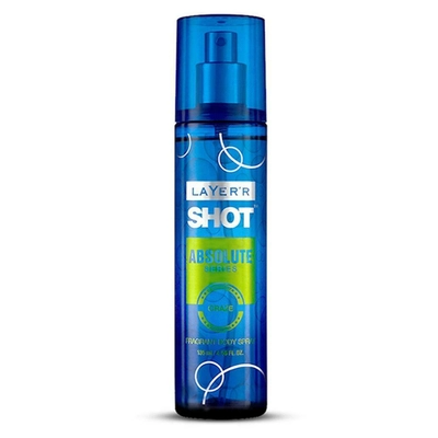 Layer'r Shot Absolute Craze Deodorant Body Spray, 135 ml, Pack of 1