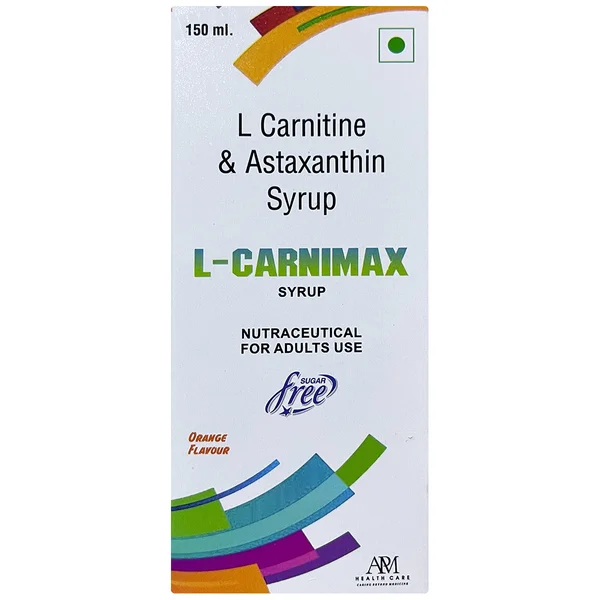 L-Carnimax Sugar Free Orange Flavour Syrup 150 ml
