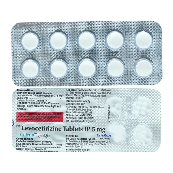 L-Cetron 10 mg Tablet 10's