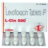 L Cin 500 Tablet 10's, Pack of 10 TABLETS